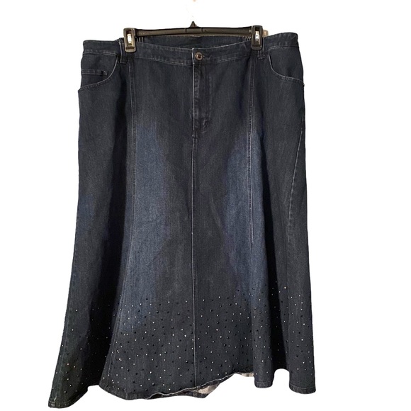 Jupe Olivia Blue Plus Taille 3X Rouge - Neuve Avec étiquettes, Longueur Genou